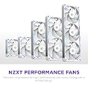 NZXT F240X - 240mm Single-Frame PWM RGB Performance Fan - White gallery image