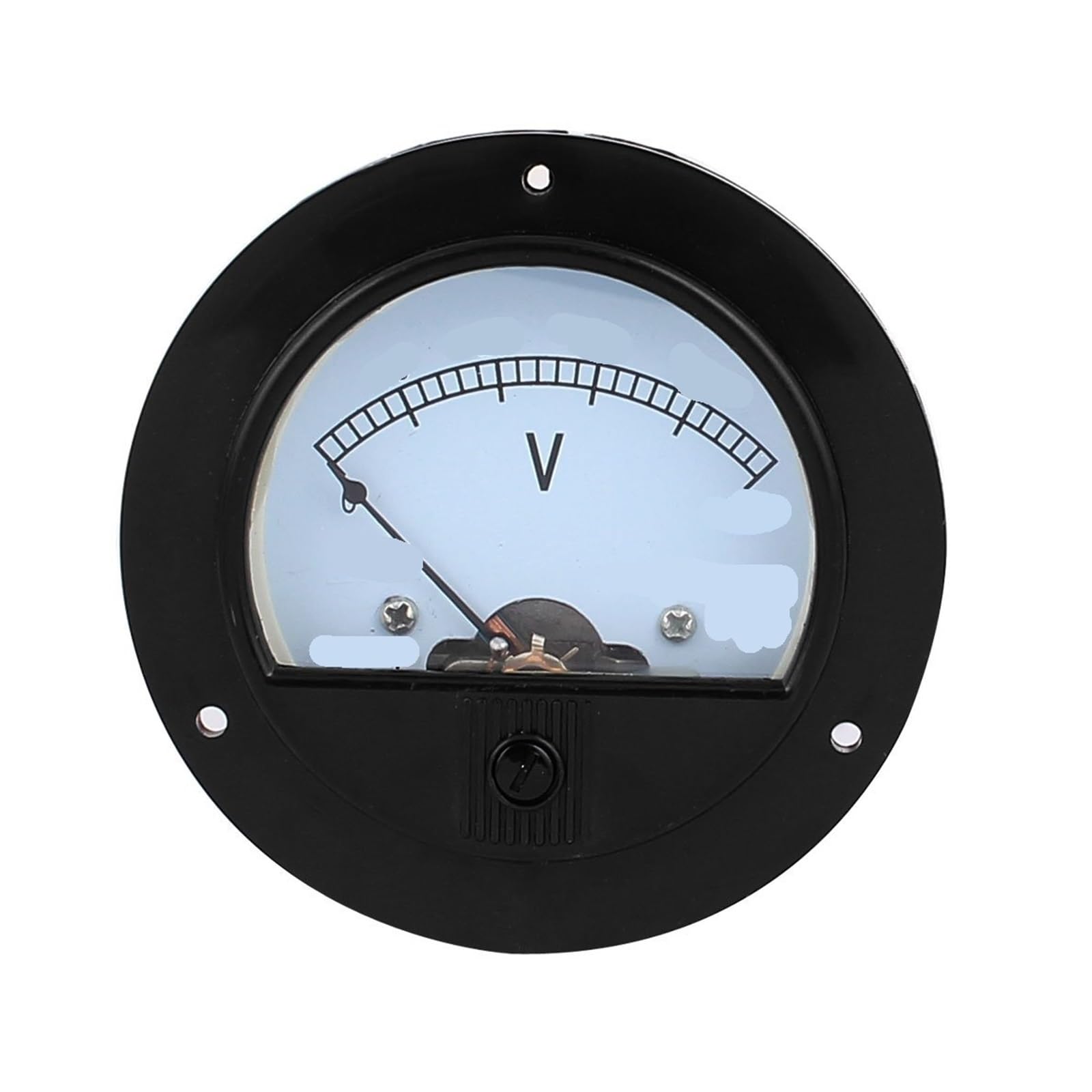 Voltmètre rond 65C5 pour tableau électrique et tension continue DC 0-10V