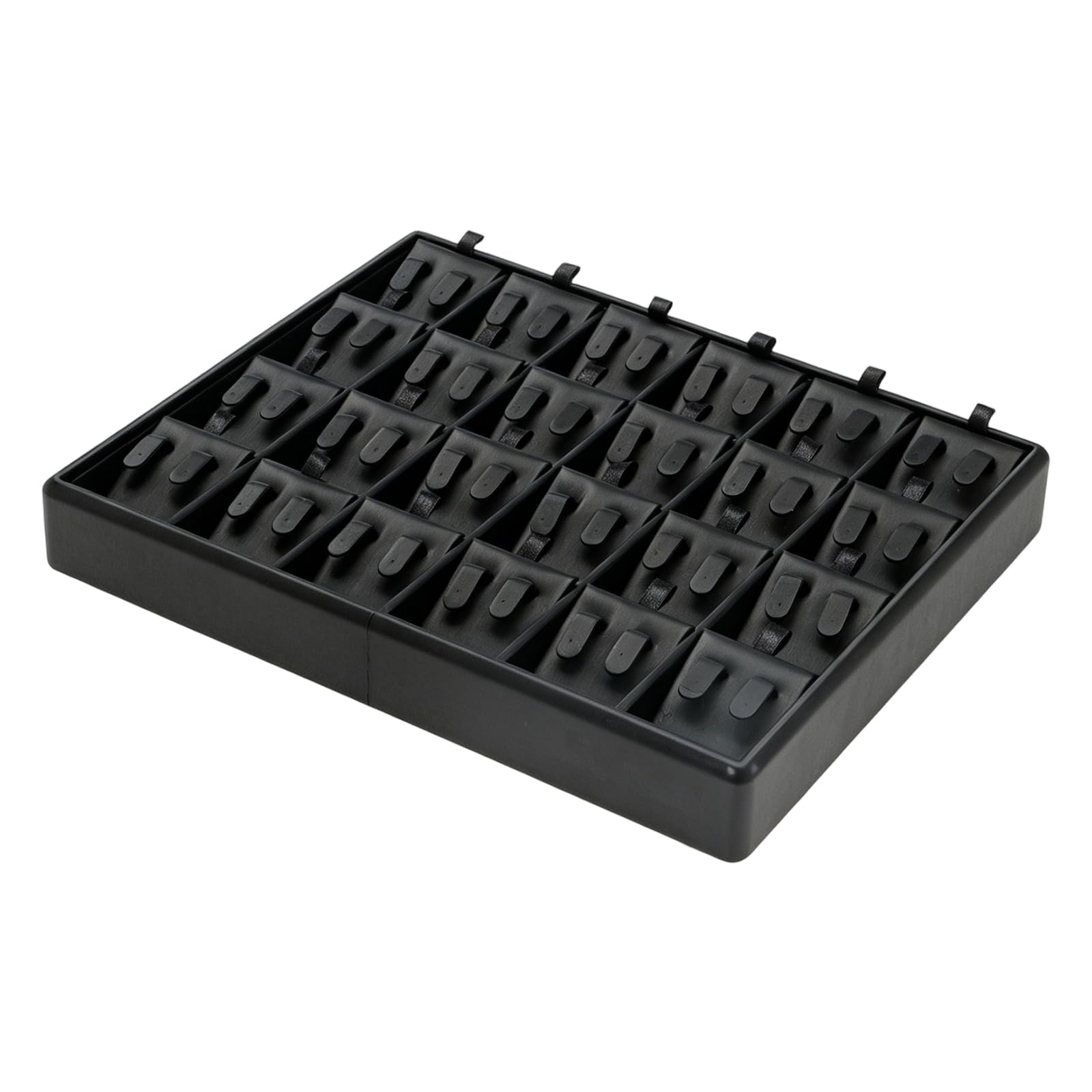NRVTRE Fine 24 Hole Leather Earring Holder Tray Designed for Trendy Jewelry Enthusiasts and Gatherers Versatile Earring Holder Tray