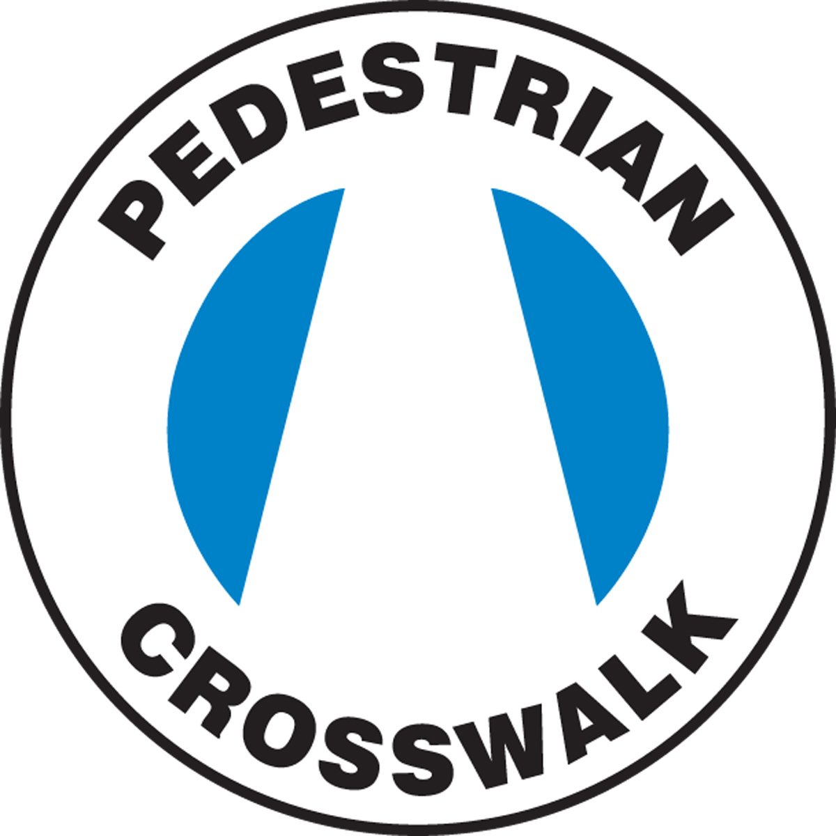 Panneau piéton crosswalk contre les risques de collision en usine - 3