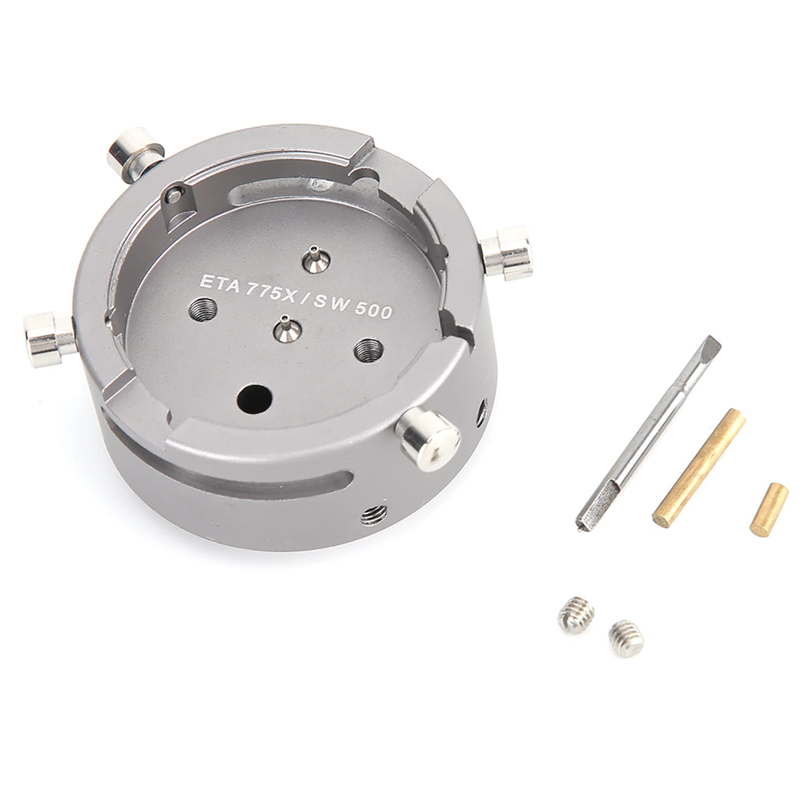 Soporte de movimiento de reloj de metal EVTSCAN, base de movimiento de reloj práctica multifuncional excelente accesorio de movimiento de reloj