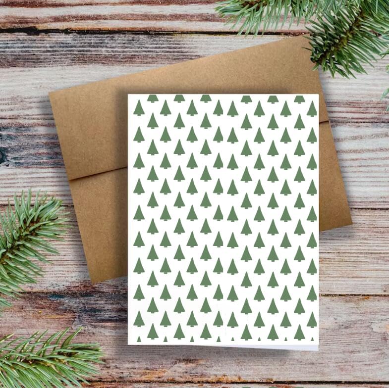 Miniatura 2 de DGAGA Plantillas autoadhesivas de serigrafía para árbol de Navidad, transferencia de copos de nieve, plantilla de malla reutilizable para