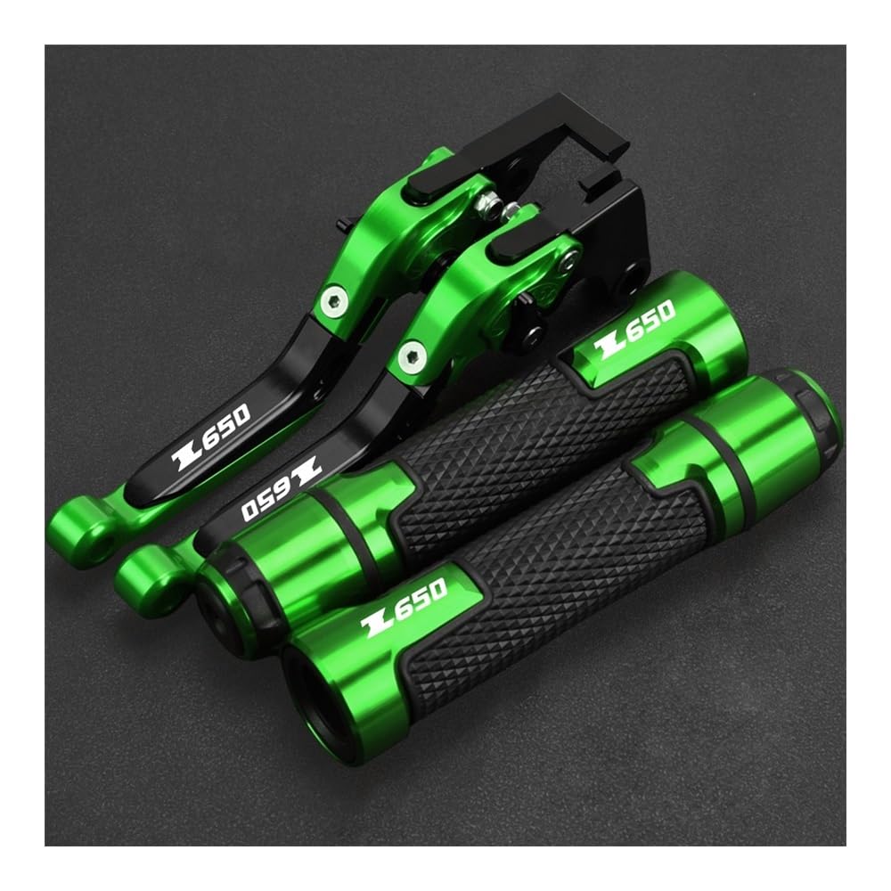 Motorcycle Brake Clutch Lever Adjustable Motorbike Handle Bar Accessories 3D Rhombus CNC With Logo For Kawasaki NINJA650 Z 650 Z650 2016-2020 Lever (Color : Black - View #6
