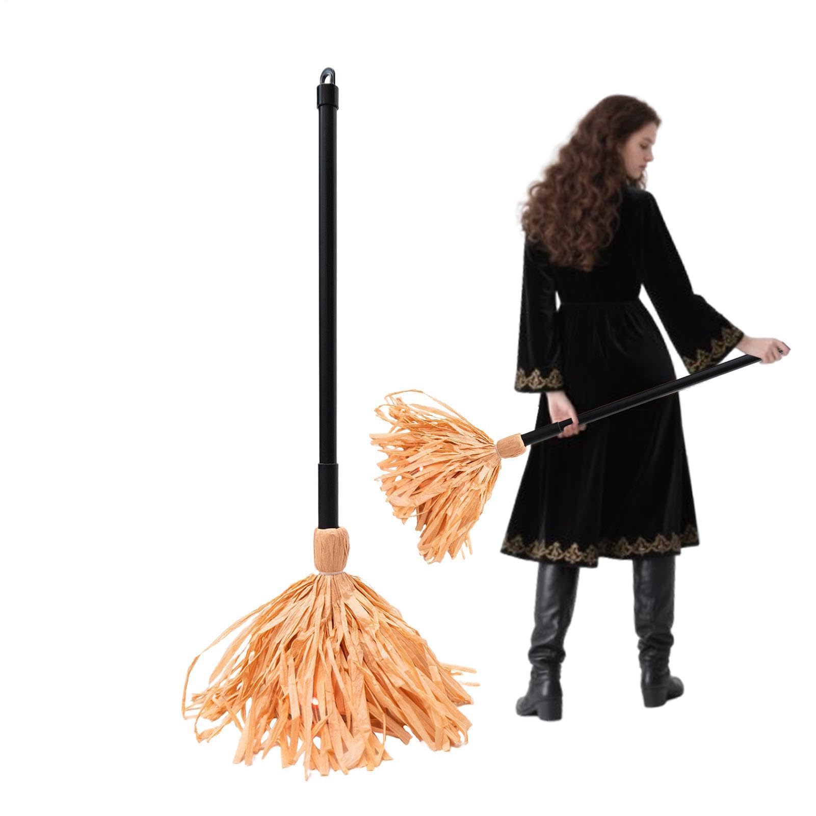 Generisch Halloween Besen Gruseliges Halloween-Tanzbesen-Ornament | Festliche Dekoration für den Hinterhof für Draußen und Drinnen, auf der , im Hinterhof, bei Partys, Treffen und im Spukhaus
