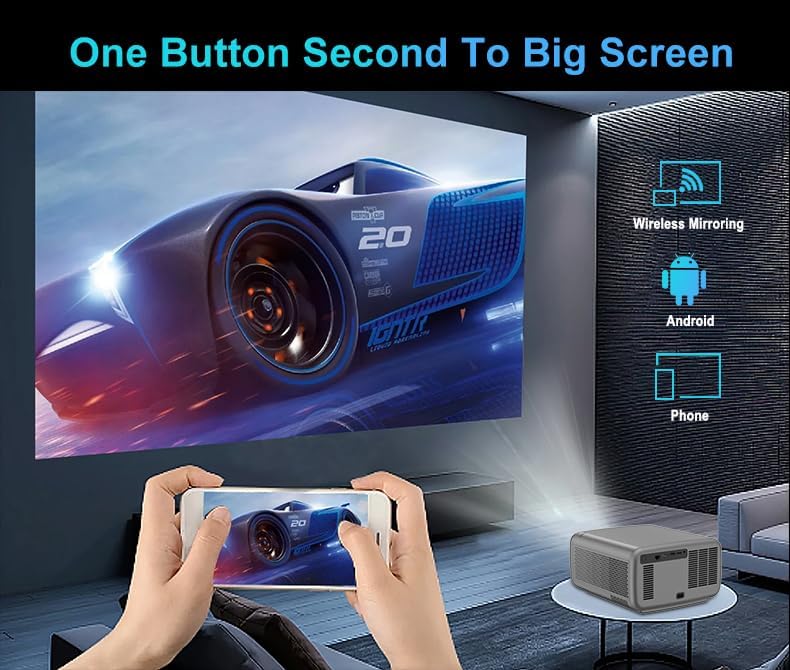 Image of 【4K HDR10, Highest Brightness 36000 Lumen, HDMI ARC】 TOPTRO Legend Pro Max Projector 4K Ultra HD, 3200 ANSI, Fully Sealed, AI Fully Automatic, YouTube Hotstar Prime Netflix 4GB128G TOPTRO Projector