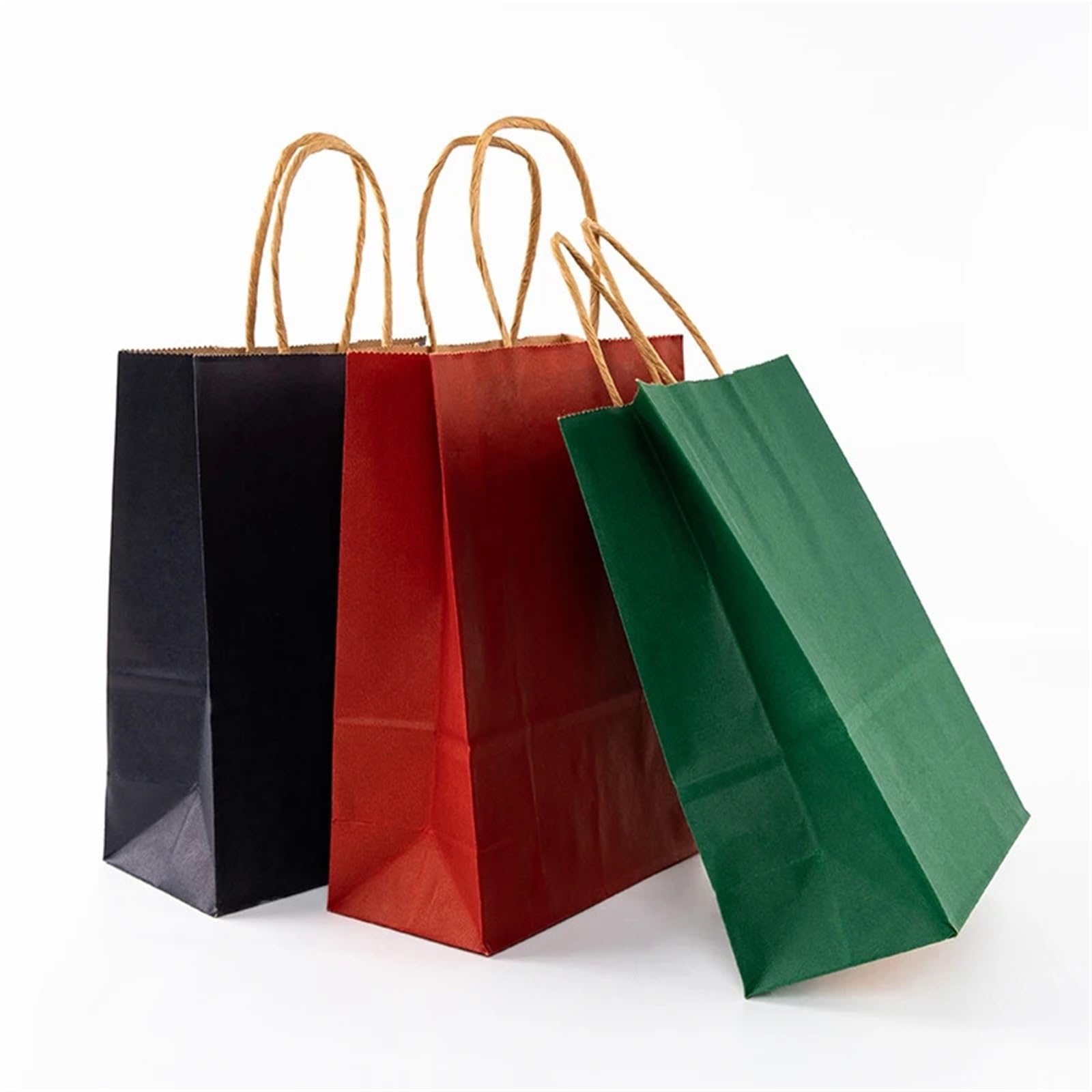 Sacchetto regalo in carta kraft colorata, tinta unita, for confezionare dolcetti da asporto, compleanni, matrimoni per Festa, Compleanno(White,30pcs)