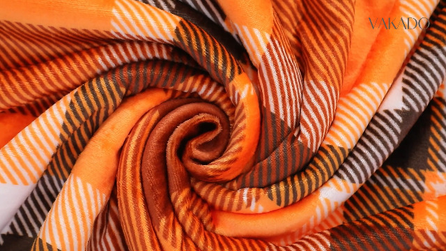 Manta Decorativa VAKADO 50x60 Pulgadas Naranja Cuadros miniatura 7