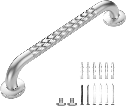 Barra de agarre de 16 pulgadas para ducha, barras de agarre de ducha para personas mayores y discapacitados, mango de ducha para bañeras y duchas