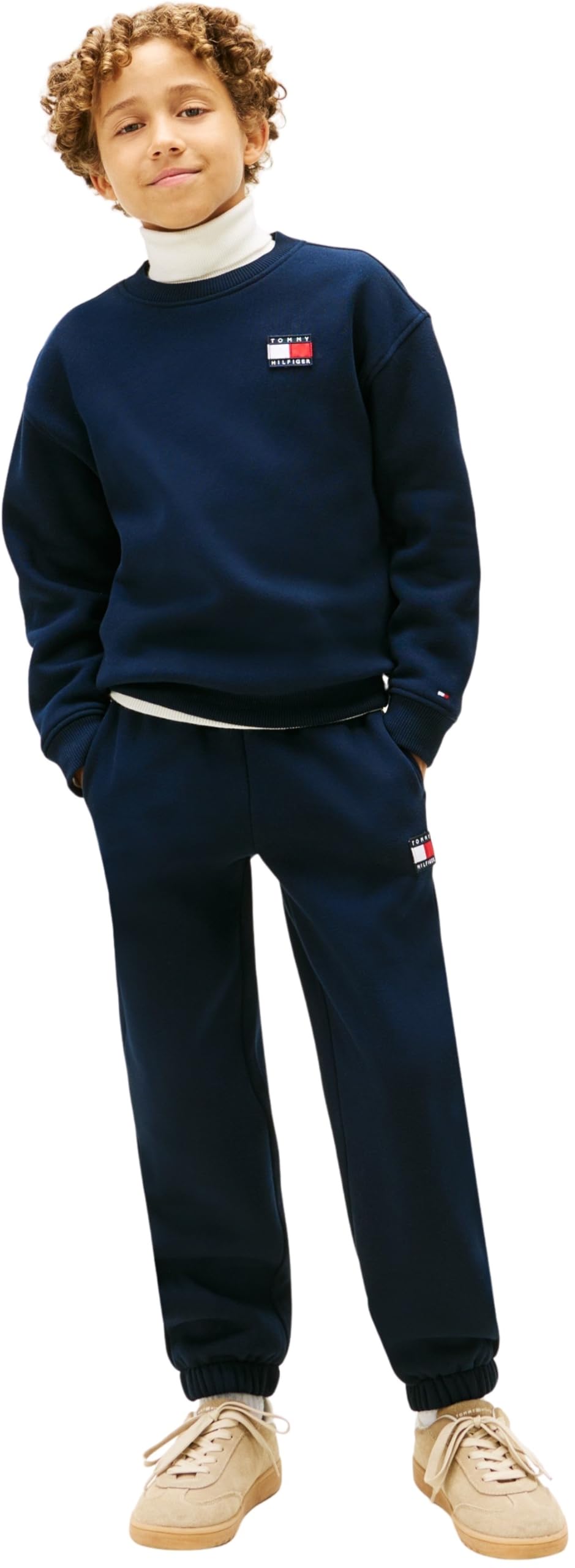 Tommy Hilfiger Unisex Kids Blue (Dark Night Navy) Kids Gender Inclusive Heritage Flag Set Ks0ks00708 6 Years