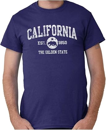 Classic Teaze California Flag CA Bear Star Souvenir Graphic T Shirt Men or Women