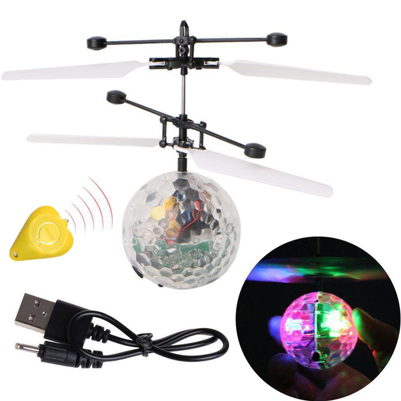 Creative Technology Toys Comet Infrarrojo OVNI Inducción Carga Usb Suspensión Infantil Inducción Bola Voladora Tipo Cristal