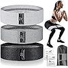 Renoj Resistance Bands, Yoga Starter Sets for Women and Men, 3 Set of Stretch Exercise Workout Bands for Booty Legs, Elastic Pilates Flexbands