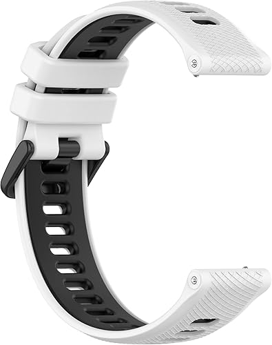 Miniatura 4 de Correas de reloj Garmin Forerunner 265S 255S, 0.709 in de liberación rápida de silicona duradera correas de repuesto para Garmin Vivoactive