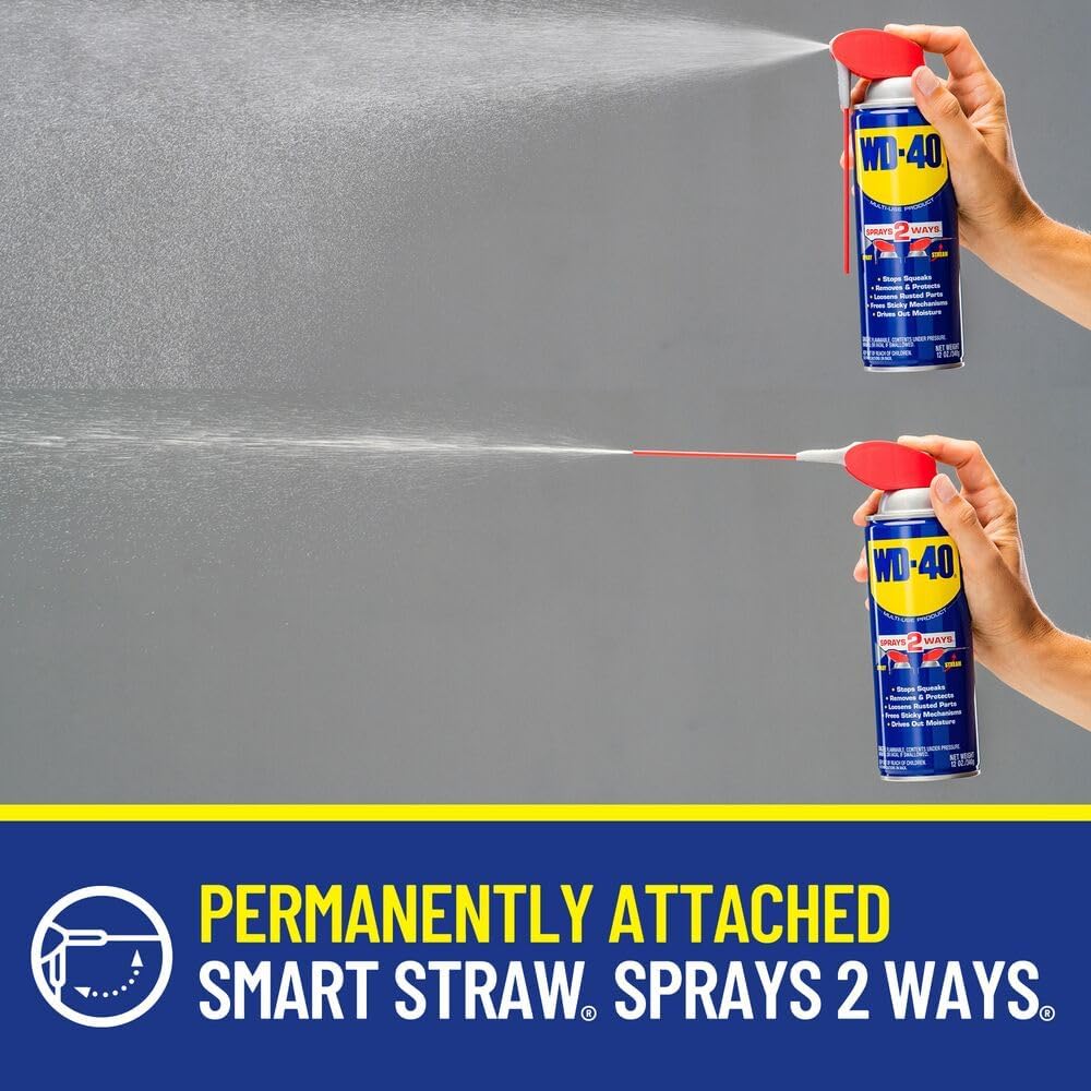 WD-40 Original Formula, Multi-Use Product with Smart Straw Sprays 2 Ways,12 OZ, 3-Pack, 12 OZ, [8-Pack]