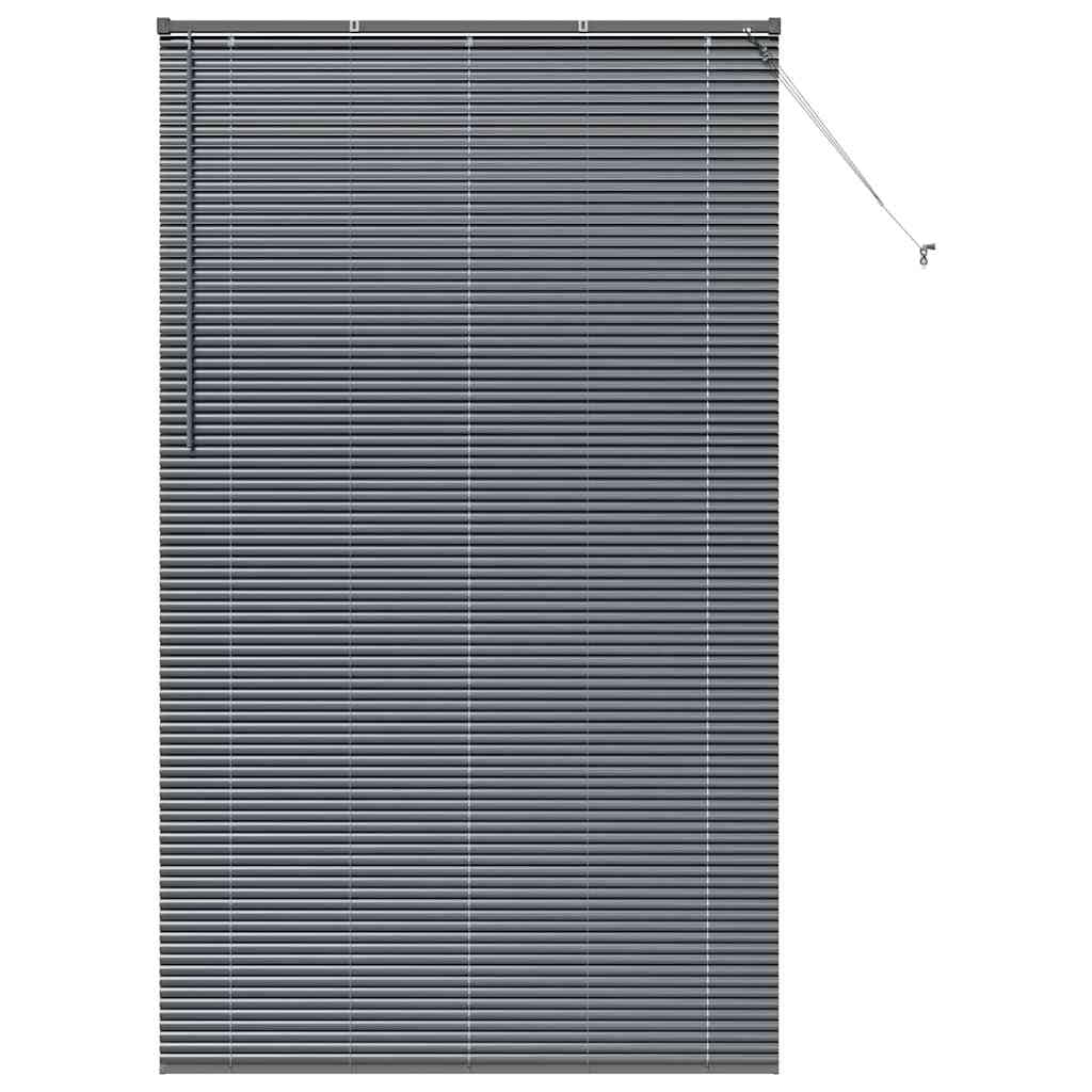 Vidaxl Venetian Blinds Manual Dark Grey 220 X 125 Cm Aluminium