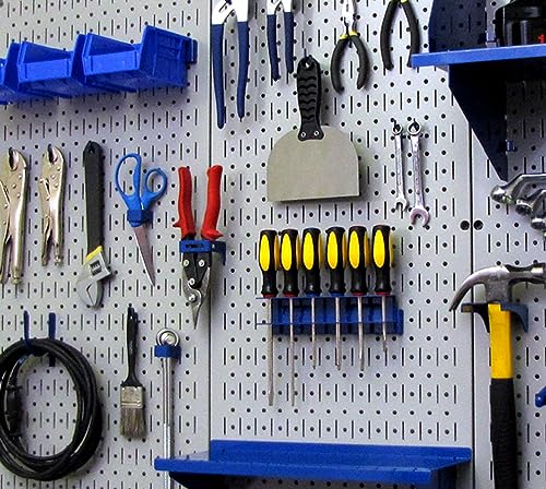 Image of Wall Control 30-P-3232G Gray Metal Pegboard Pack