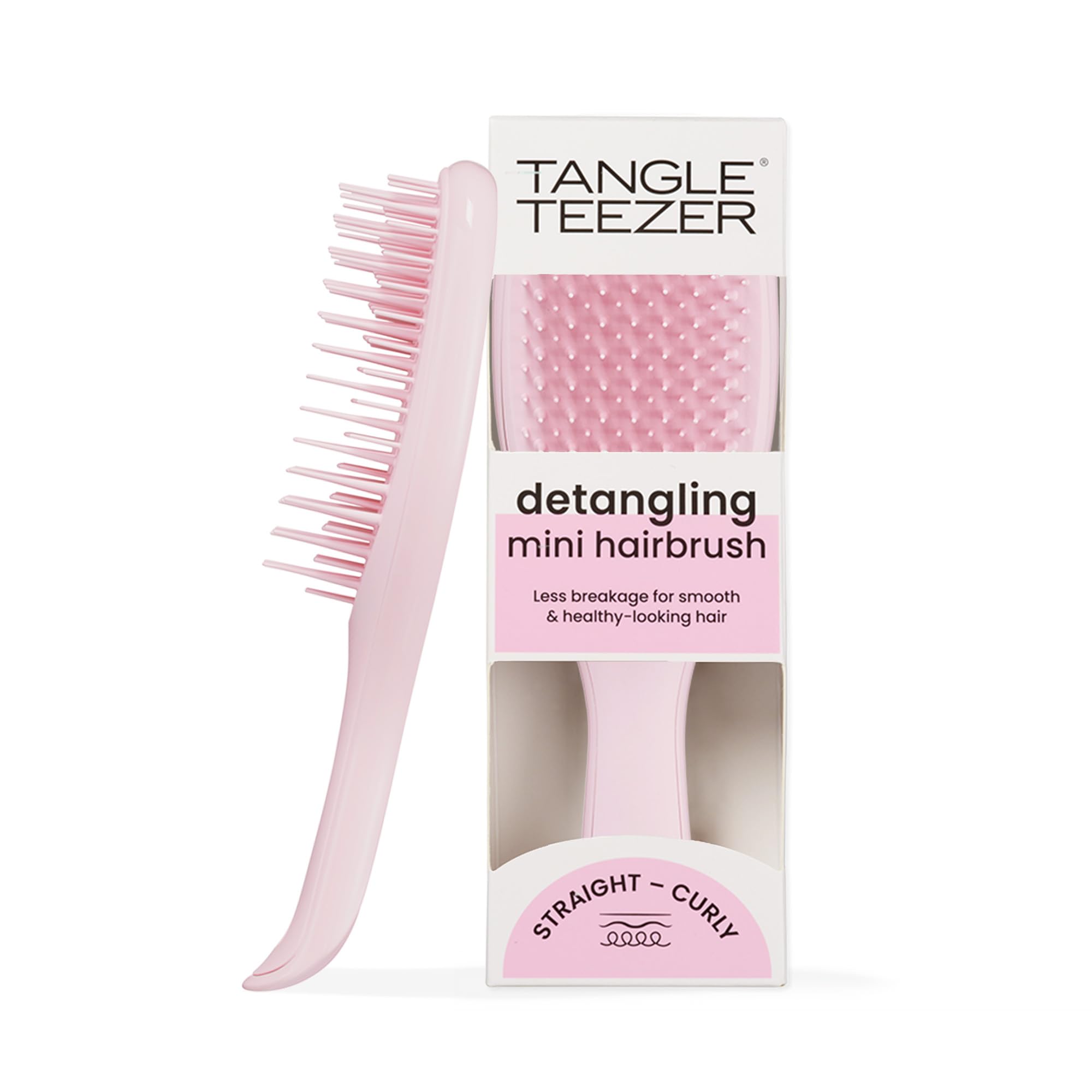 Tangle Teezer Ultimate Detangler Haarbürste Mini-Haarbürste für Reisen, Millennial Pink