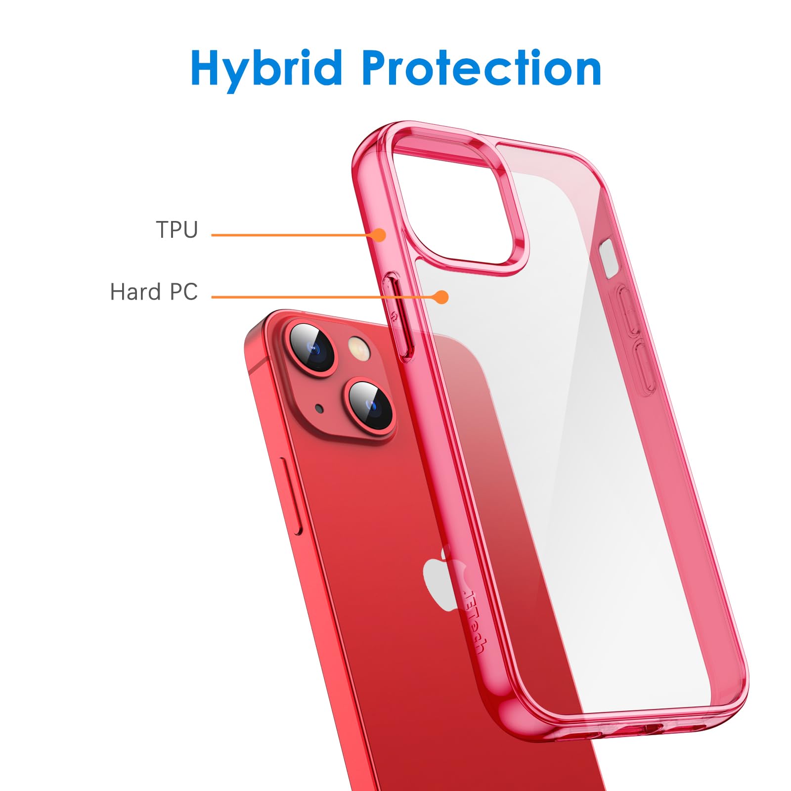 Amazon.co.jp: JETech iPhone13 保護ケース(6.1インチ専用) 黄ばみなし