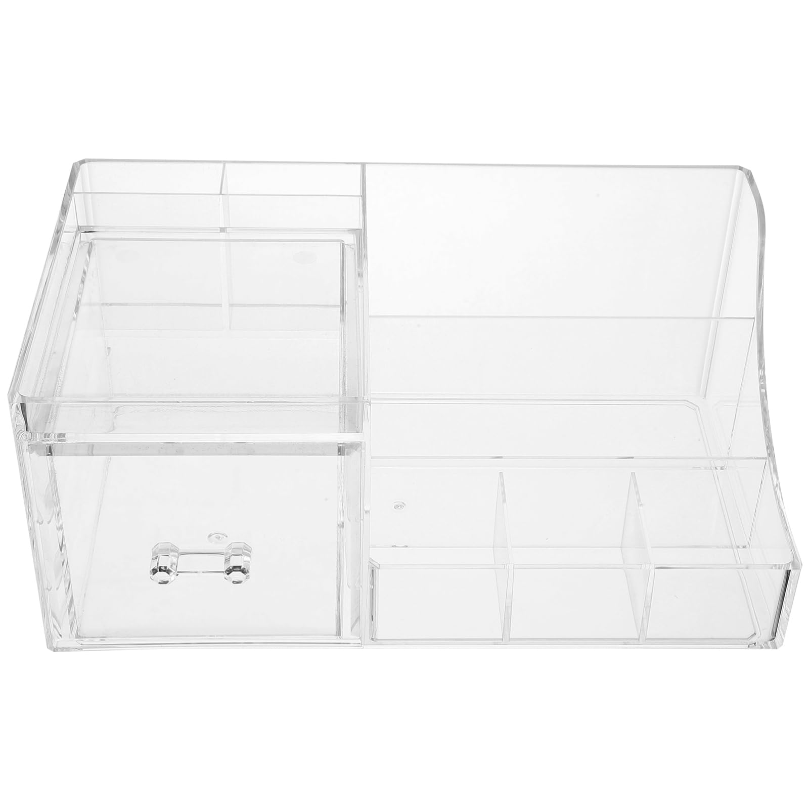 Organizzatore per Cosmetici Cassetti Multipli in Ps, Organizer per Trucchi per Vanity Table, Skincare Storage, Facile da Pulire | Trasparente, Pulizia Rapida e Archiviazione Ordinata, Design Semplice e Raffinato per Piano Make-up