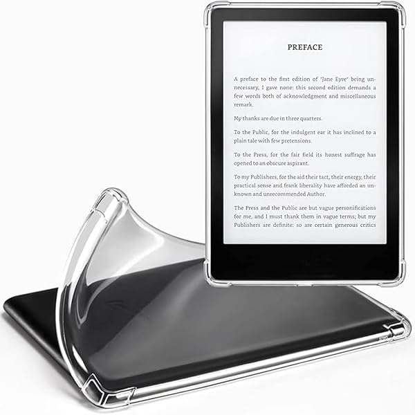 VOVIPO Custodia Trasparente per 7" Kindle Paperwhite e Paperwhite Signature Edition (12a Gen, 2024), Ultra Soft Flessibile TPU Skin Bumper Copertura posteriore rinforzata Angoli per Kindle Colorsoft-C - 4