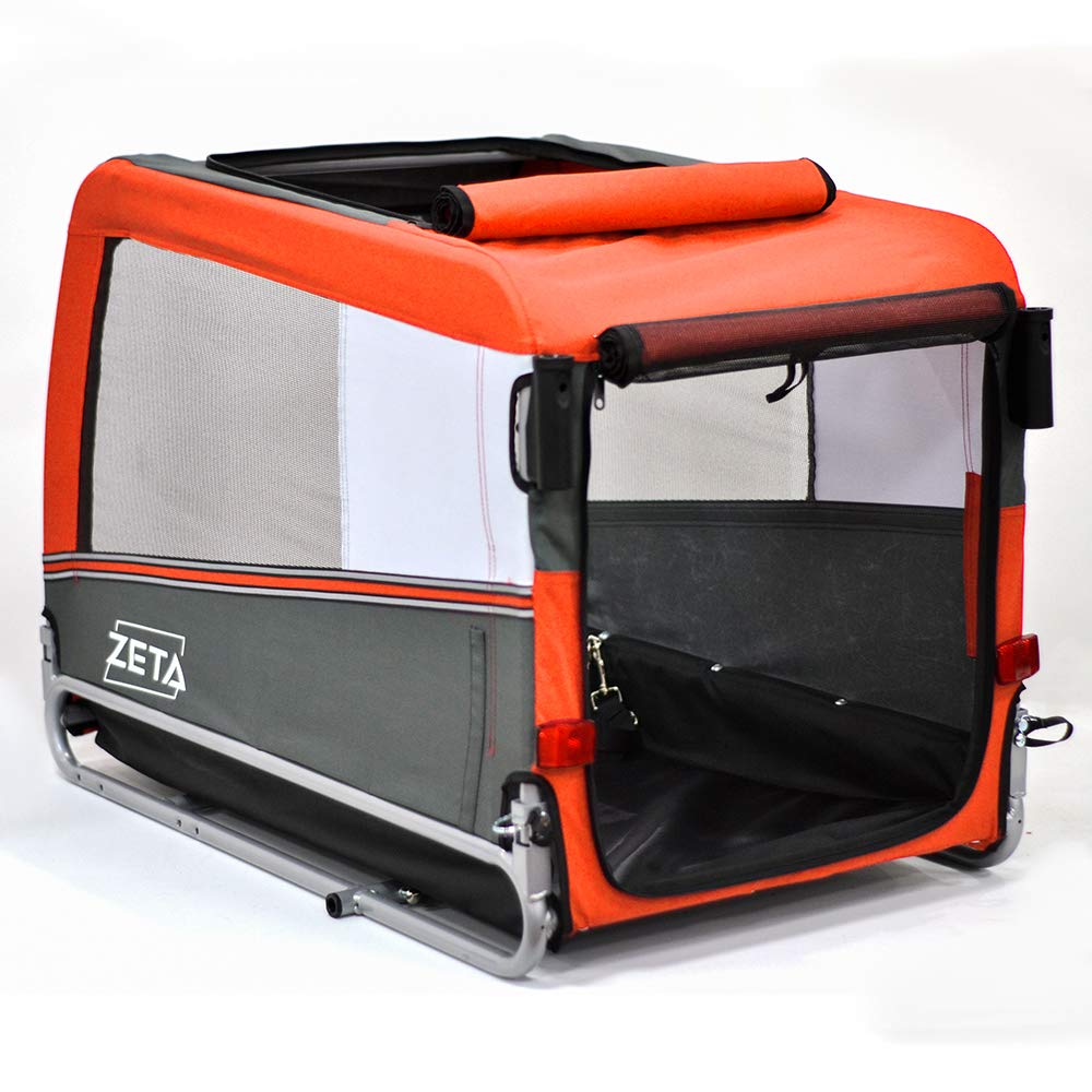 PAPILIOSHOP Zeta - Remolque multifuncional para bicicleta, carrito para transporte de perros y animales, ideal para aventuras al aire libre