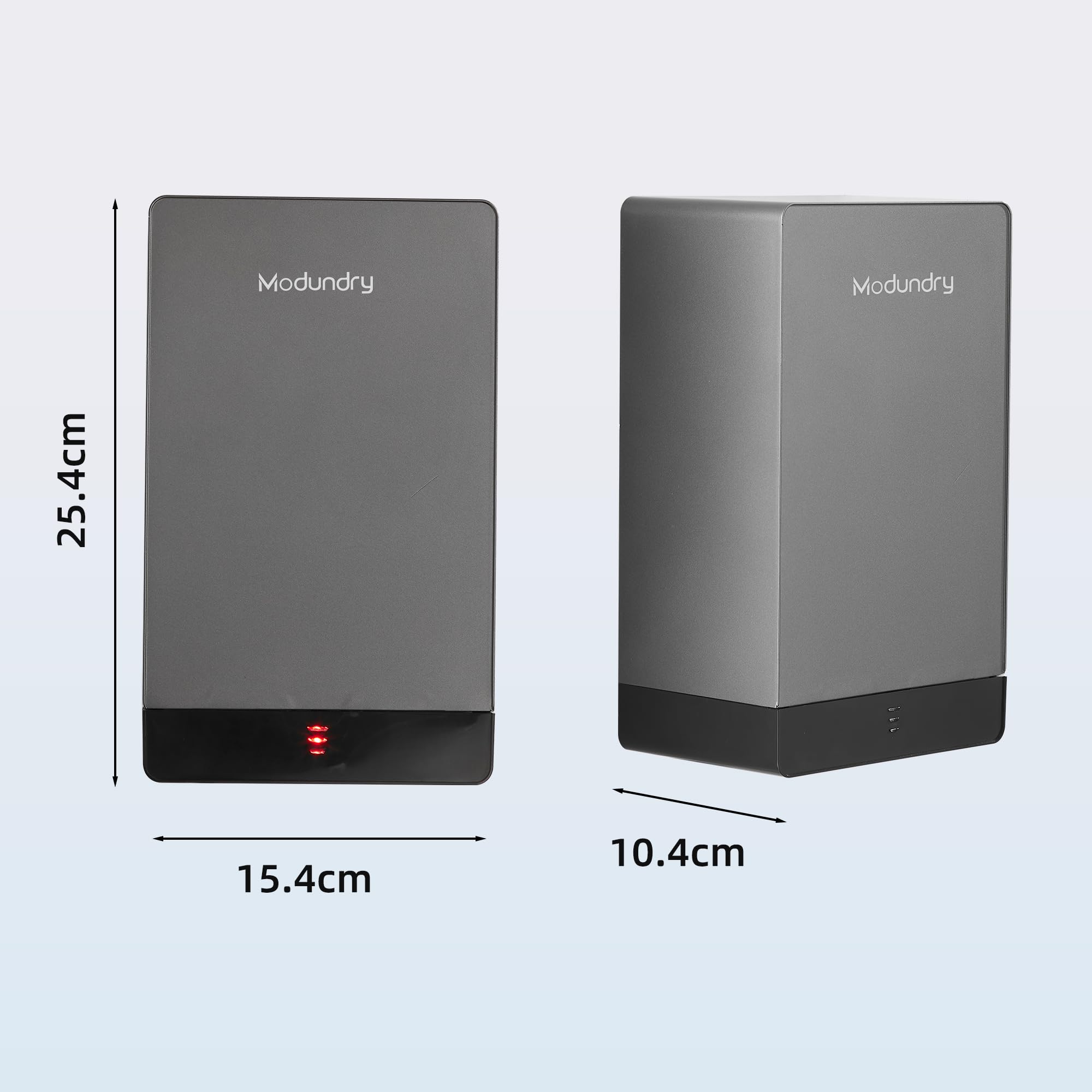 Secador de Manos Electrónico 7 Segundos para secar, Automático Secamanos de Alta Velocidad para Baño, Comercial y Aseo, ABS, Gris Oscuro