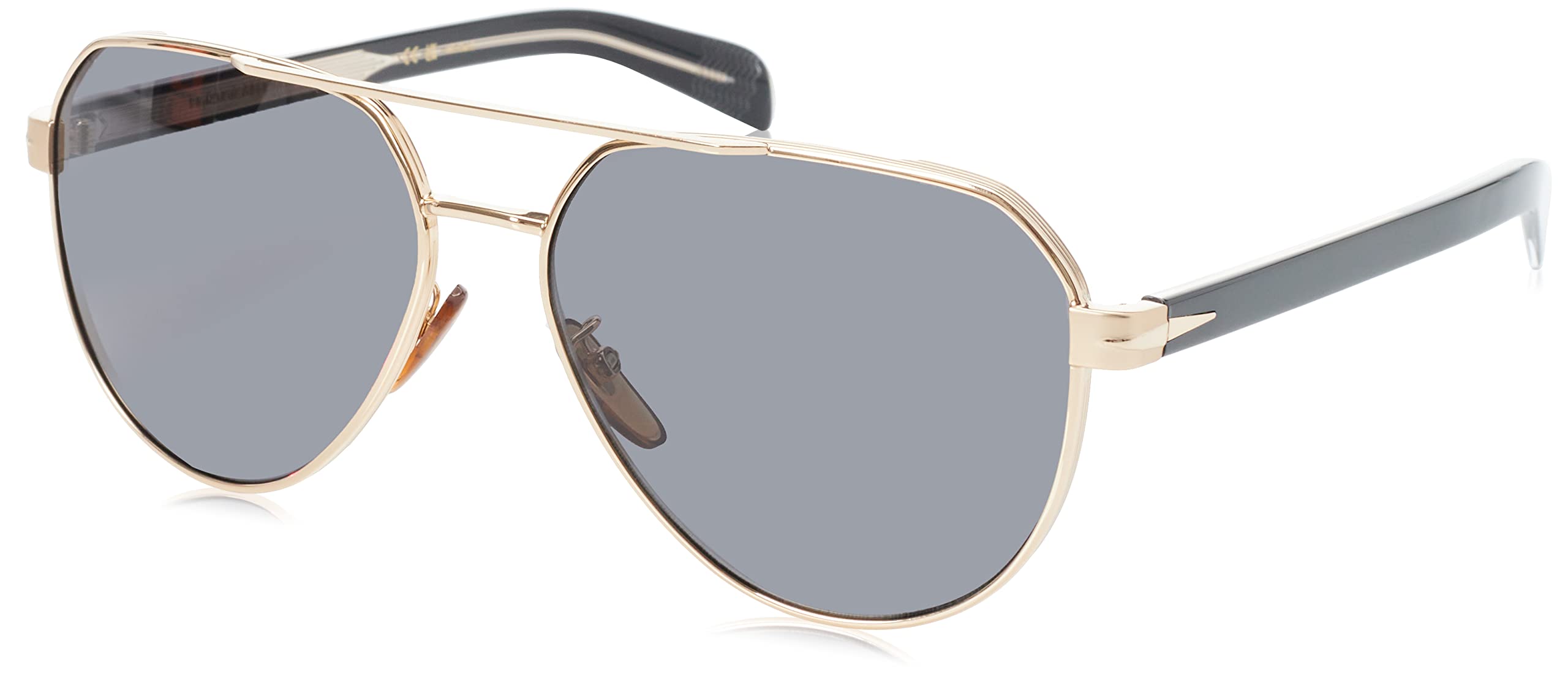 David Beckham DB 1121/G/S GOLD/DARK GREY 61/16/145 men Sunglasses
