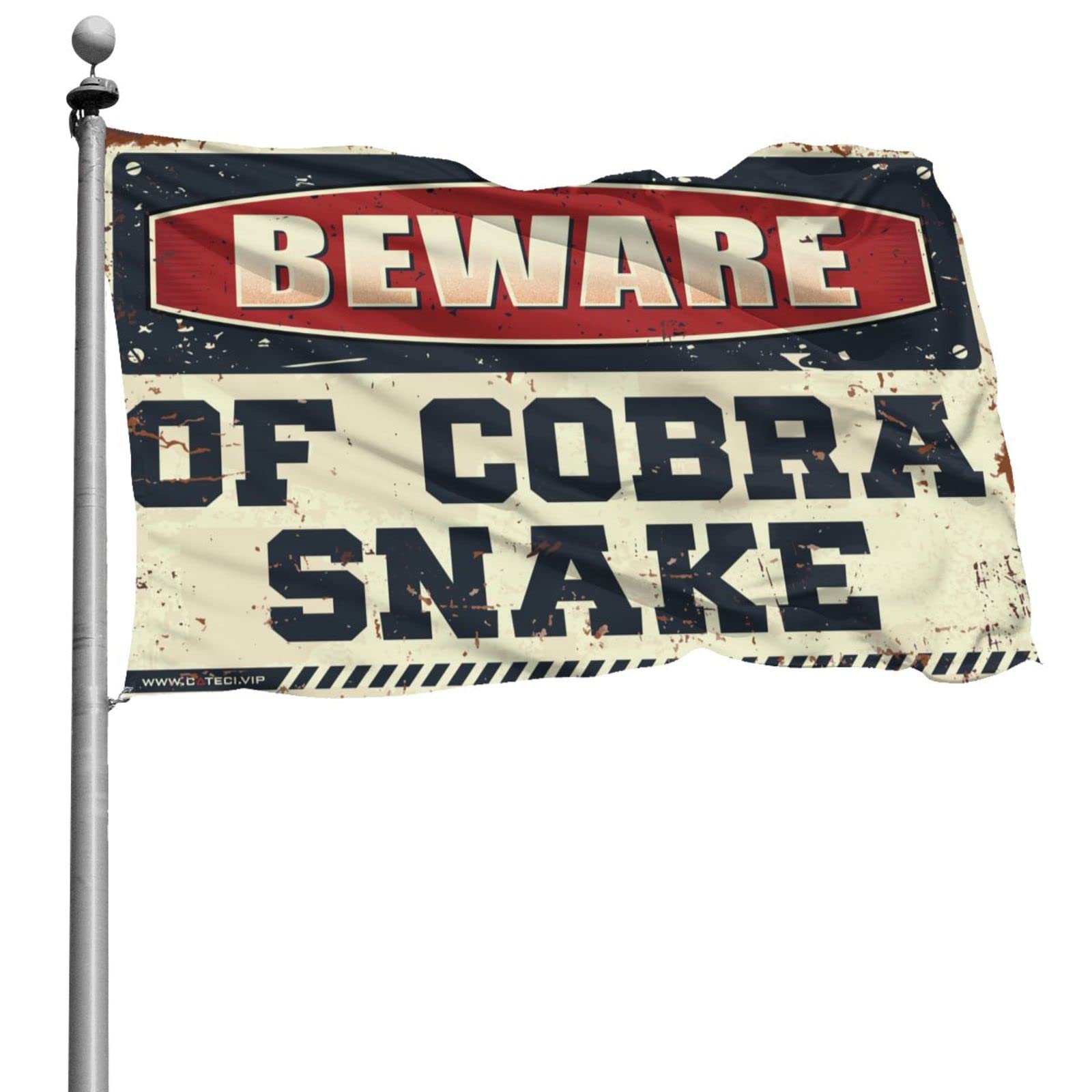Bannière pour chambre Cobra géante | Grand drapeau mural serpent 152x244