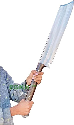 Kukri Fabricante - Maquillaje Mukti Freedom de 21 pulgadas, mango completo forjado a mano Khukuri, cuchillos de hoja para exteriores de Nepal, hecho