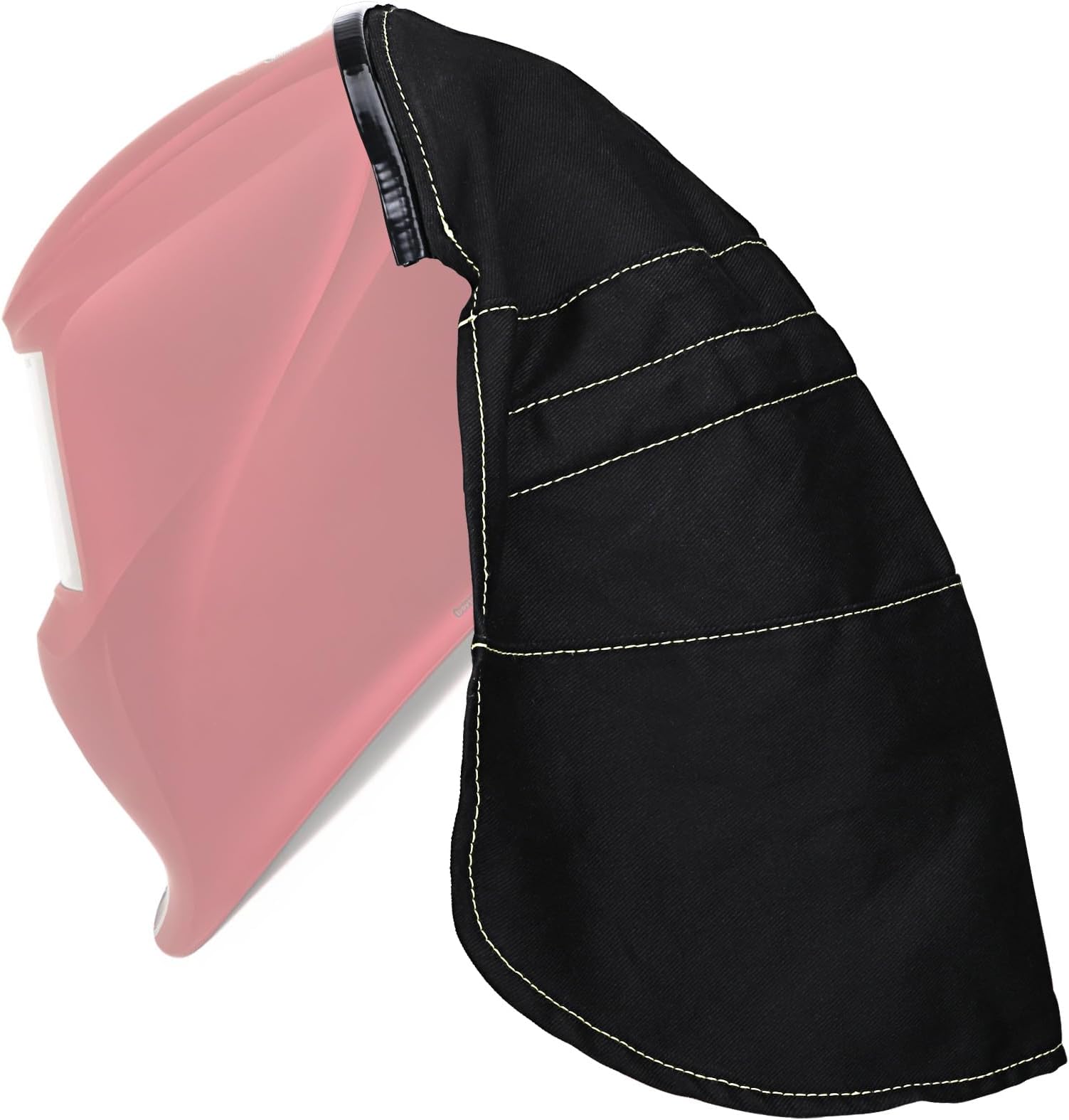 Welding Helmet Cover, Welding Helmet Accessories Extended FR Cotton Hood Back Cover with Press Fit Seal, Welding Hood Accessories for Welding Neck Protector, Compatible with Most Welding Helmets