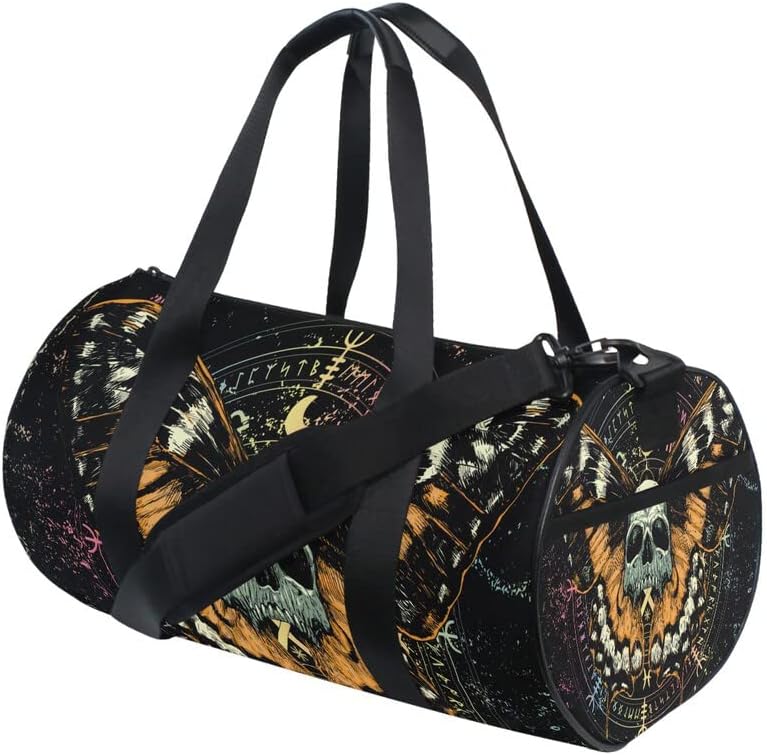 MNSRUU Duffel Bags Mysterious Skull Horoscope Overnight Bags Weekend Bag Sports Gym Bag for Men Women Duffel Bags for Traveling - Image 3