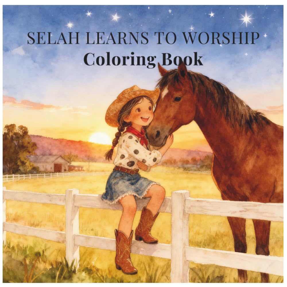 Selah Learns To Worship: Christian coloring book