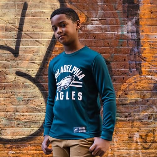 Ultra Game NFL Boys Super Soft Supreme Long Sleeve T-Shirt, Buffalo Bills, Team Color, 14-16 - Image 5