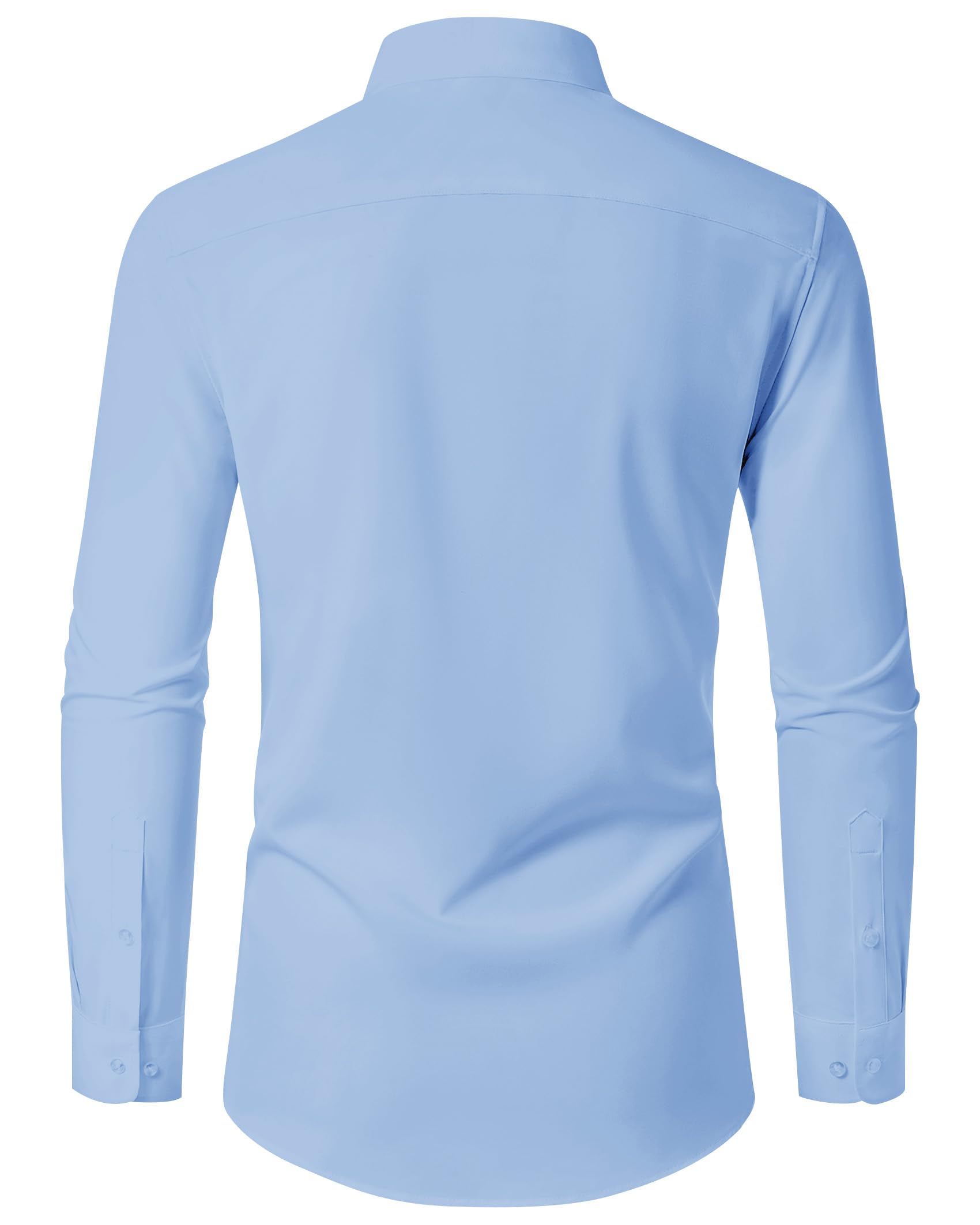 DEMEANOR Camisas de vestir para hombre, camisas de vestir de manga larga para hombre, camisas ajustadas, camisas casuales para hombre, camisas formales sin planchado
