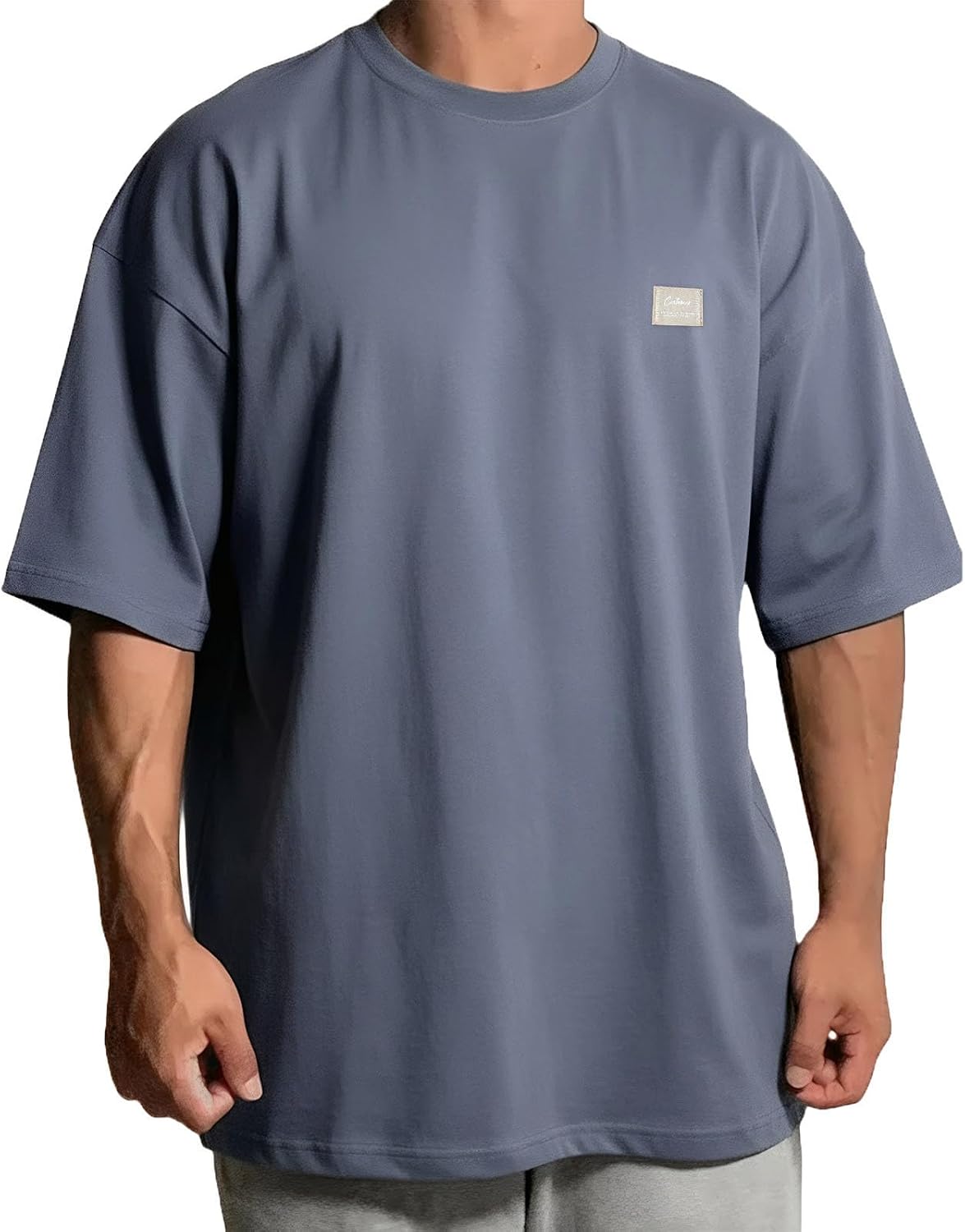 Mens Lightweight Dry Fit T-Shirt Oversized Workout Shirts Breathable Moisture Wicking Athletic Tee Tops