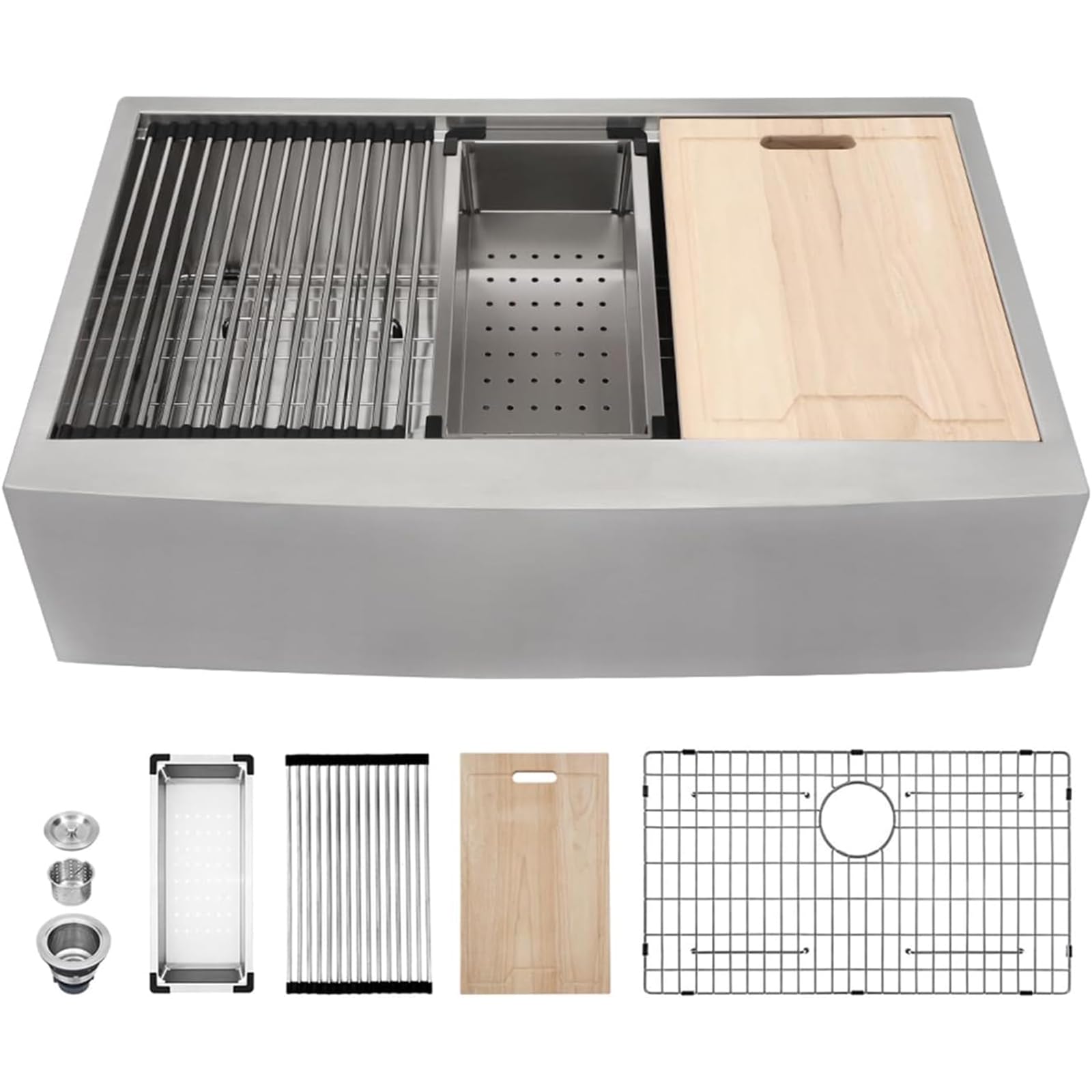 Kichae 36 Inch Farmhouse Kitchen Sink