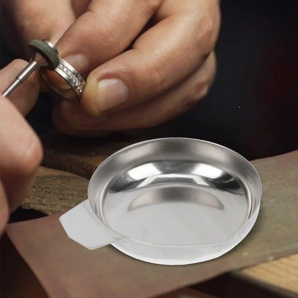 2 Pezzi Vassoi Per Bilancia Elettronica Da Cucina - In Acciaio Inossidabile Per Gioielli E Pietre Preziose - Foto 5