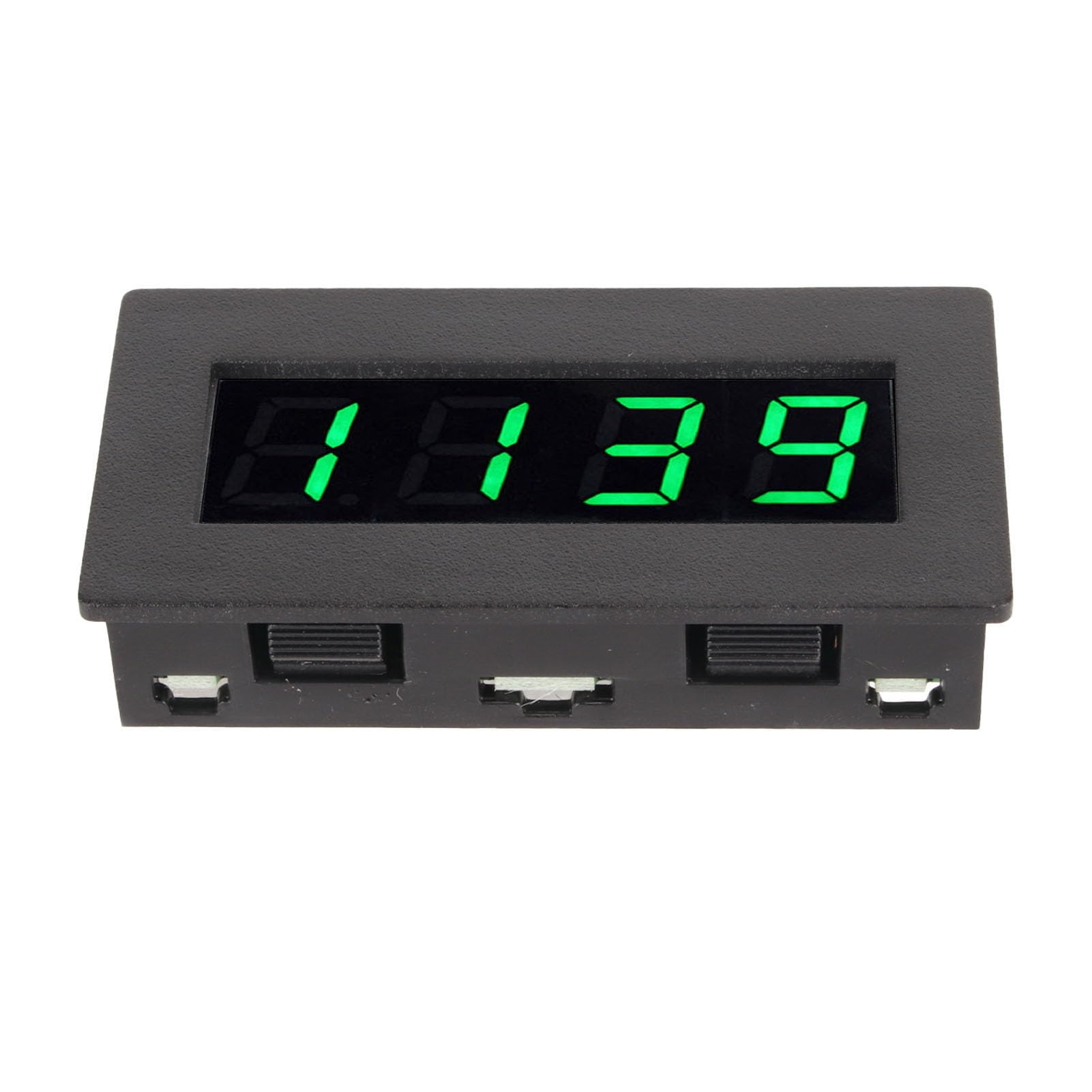 Digital LED Tachometer, Motor speed Gauge Rotational Record Tester, Rotating Shaft Hour Meter Tachometer for Lathes, Conveyor Belts, Quality Inspection Machines,DC 8-15V, 5-999 RPM (??)