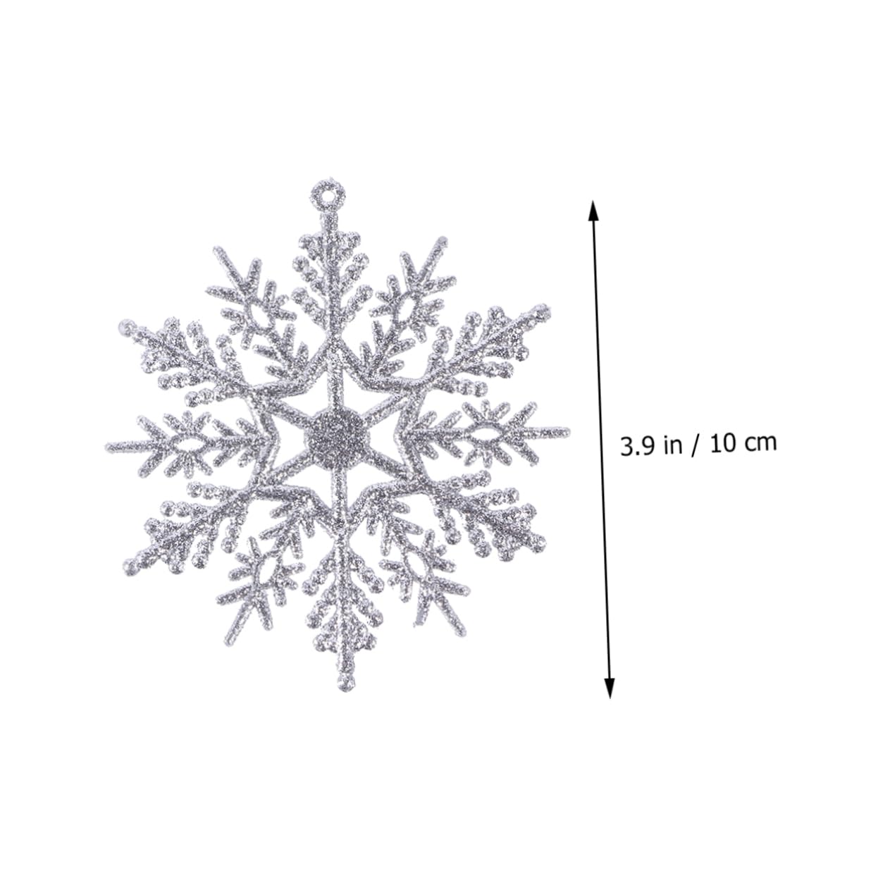 PRETYZOOM 72 STK Weihnachtsschneeflocken Weihnachten hängende Schneeflocken-Ornamente Weihnachtsbaumspitze weihnachtsdeko christbaumanhänger Schneeflocken-Anhänger Vitrinenanhänger Plastik