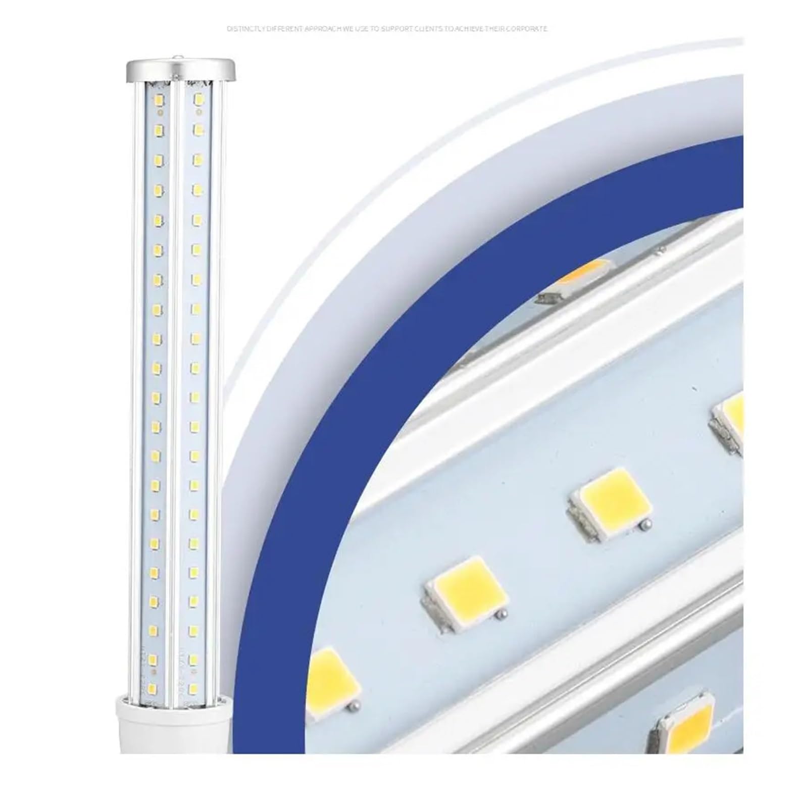 2 Pz E27 LED Mais Luce Lunga E Sottile 20 W Spina Orizzontale Lampada Strada Paesaggio Lampadina A Led 3000 K 6000 Illuminazione Ad Alta Resa Cromatica(Warm White)