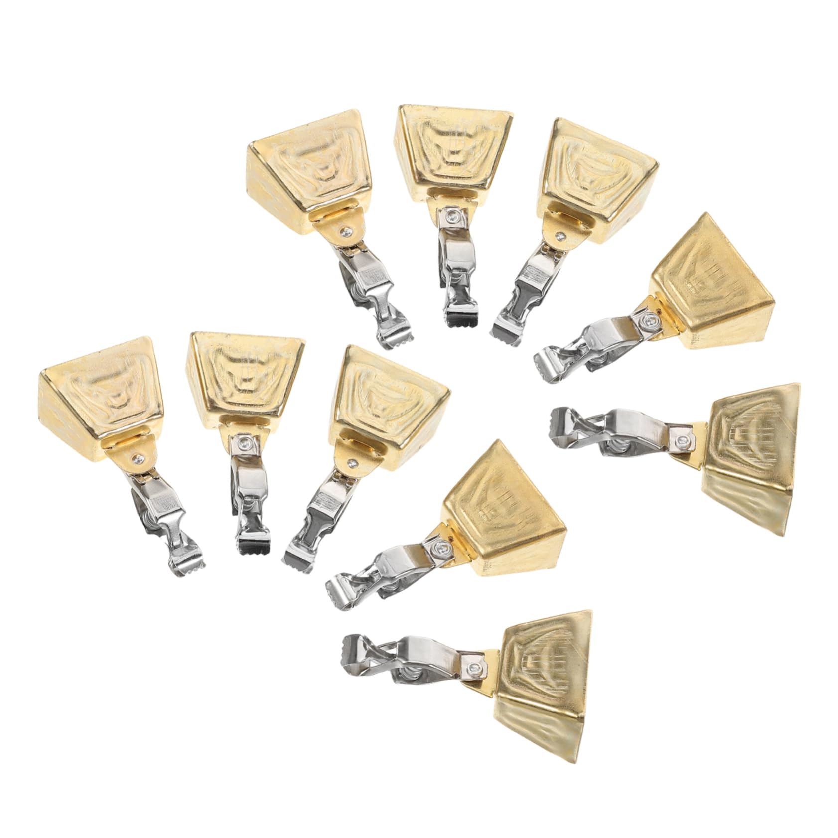 KOMBIUDA Fishing Rod Bite Alarm 10pcs Fishing Alarm Bells for Poles Easy to Attach