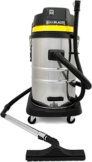 Aspiradora Industrial en Seco y Húmedo+4 Accesorios, (1400W, 60 litros / 60l) Filtro Doble (Tela & HEPA) Aspirador con Bolsa de Polvo GRATIS Aspirar Seco Liquido Mojado Powerful Wet+Dry Vacuum Cleaner