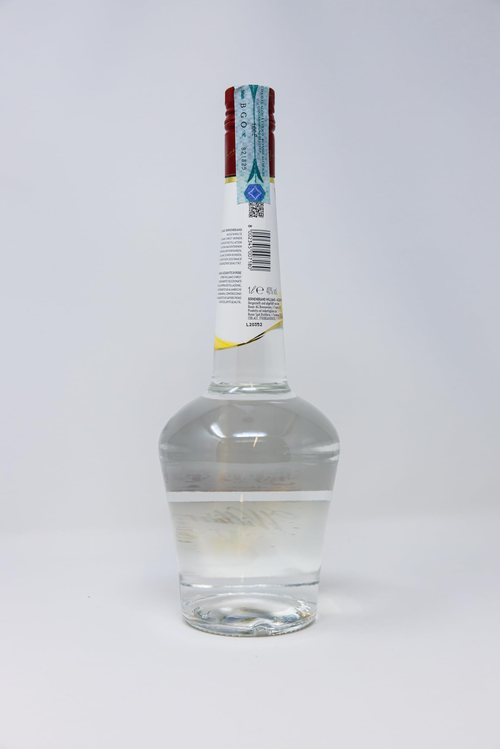 Roner Williams (1x 0,7l) - Distillato di Frutta dalla Distilleria Artigianale Alto Adige Südtirol più premiata d'Italia - 700 ml