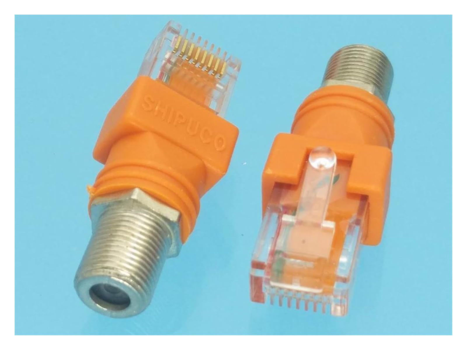 Supkancl 2Pcs Adapter Connector FME F TV To RJ45 / F TV/FME/IEC/MCX/SMA/RCA TV/RP-SMA RPSMA Male Plug & Female Jack RF Coaxial(Type 1)