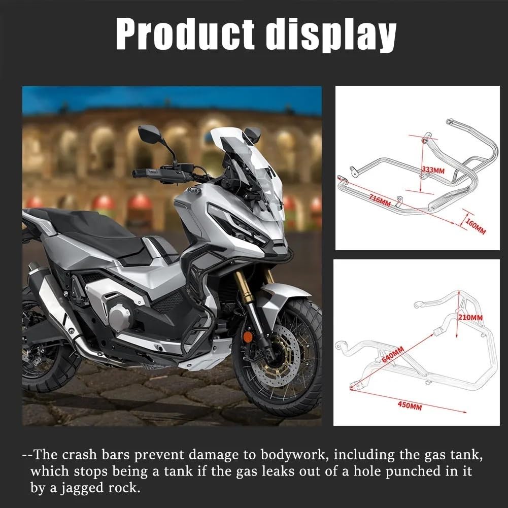 bloków zderzaka Pasuje do Honda XADV X-ADV 750 dolna osłona silnika pasek awaryjny motocykl użądlona klatka autostrada zderzak 2017-2020 Gmoli Motocyklowych