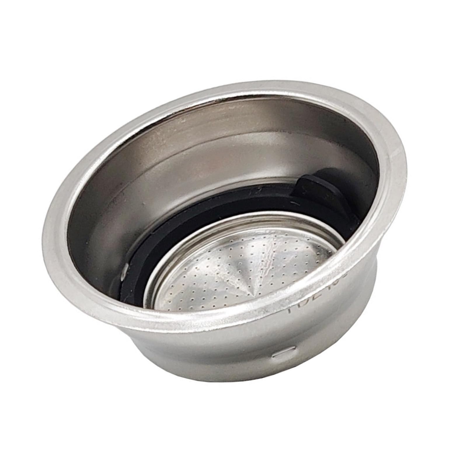 Kalttoy 51mm Espresso Filter Basket Stainless Steel Coffee Ground Strainer with Detachable Cup Espresso Powder Bowl for Coffee Filter