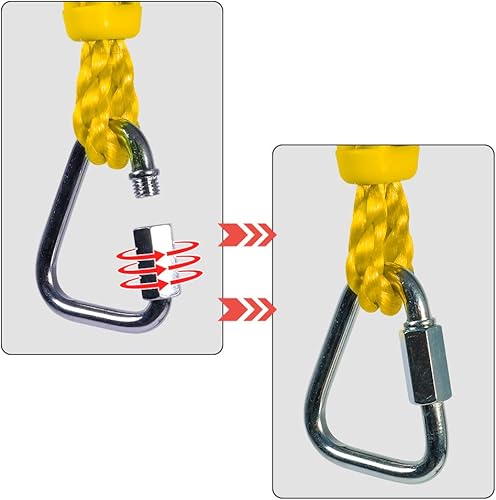 Miniatura 10 de OYOCOOL Rueda ninja obstáculo para niños y adultos 360 grados giratoria articulación jungla gimnasio mono rueda curso al aire libre interior patio