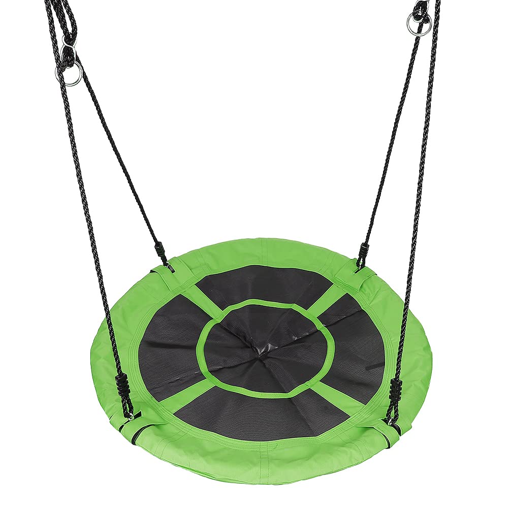 Balançoire Nid D'oiseau Ronde 100 Cm – 200 Kg – Réglable De 100 à 180 Cm – Extérieur Intérieur – Noir – Pour Enfant Et Adulte
