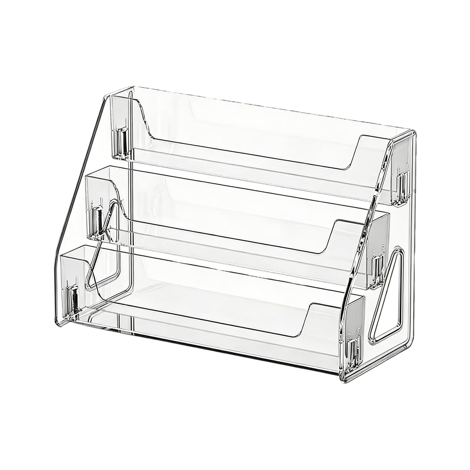 hogtnd Stackable Clear Stair Organiser for Displaying Action Figures and Small Decorative Desktop Display Planners
