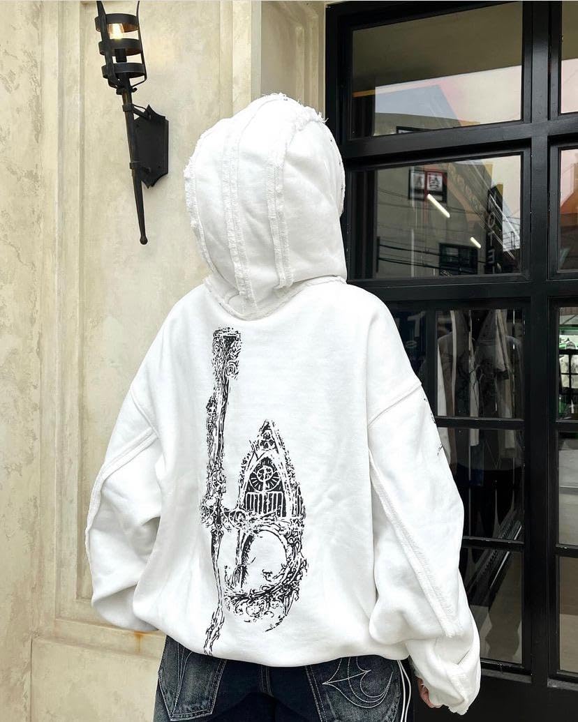 Amazon.co.jp: ThugClub DragonStudHood ZipUp(withe) : おもちゃ